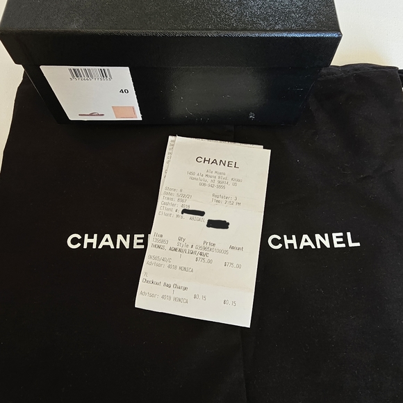 CHANEL Thong Flip Flops  Sandals Pink Lambskin Chain CC Authentic EU 40/ US 10 - Picture 14 of 15